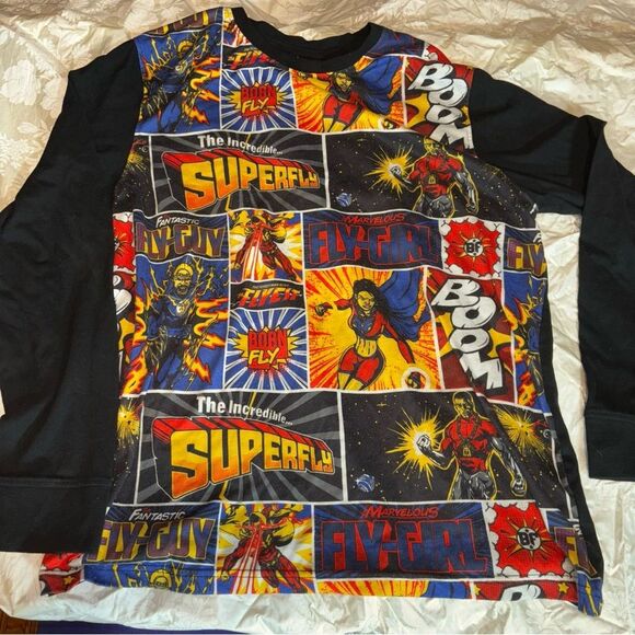 Born Fly superheroes superfly sweatshirt size 2XL - Picture 1 of 4